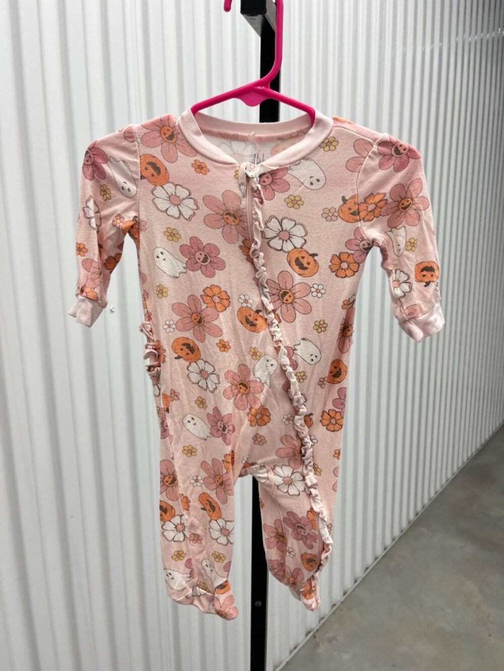 Milkberry Boo-tiful Blooms Halloween Bamboo Viscose Zippy Size 0-3mo